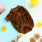 Fashion Letter Dog Sweater Coat