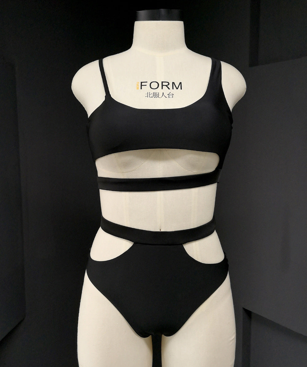 Cut-Out Strappy One-Piece Swimsuit