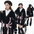 Loose Knitted Couple Cardigan Sweater