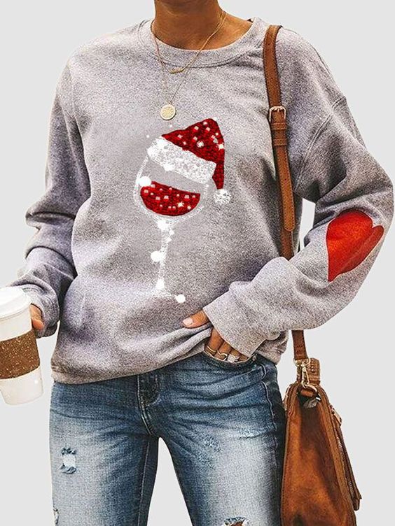 Women's Loose Round Neck Pullover Sweater for Fall/Winter | Streetwear