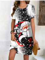 3D Printed Santa Claus Dress for Women
