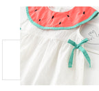 Cute Watermelon Collar Sleeveless Bodysuit