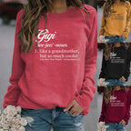 Plus Size Women's Long Sleeve Sweater with Round Neck