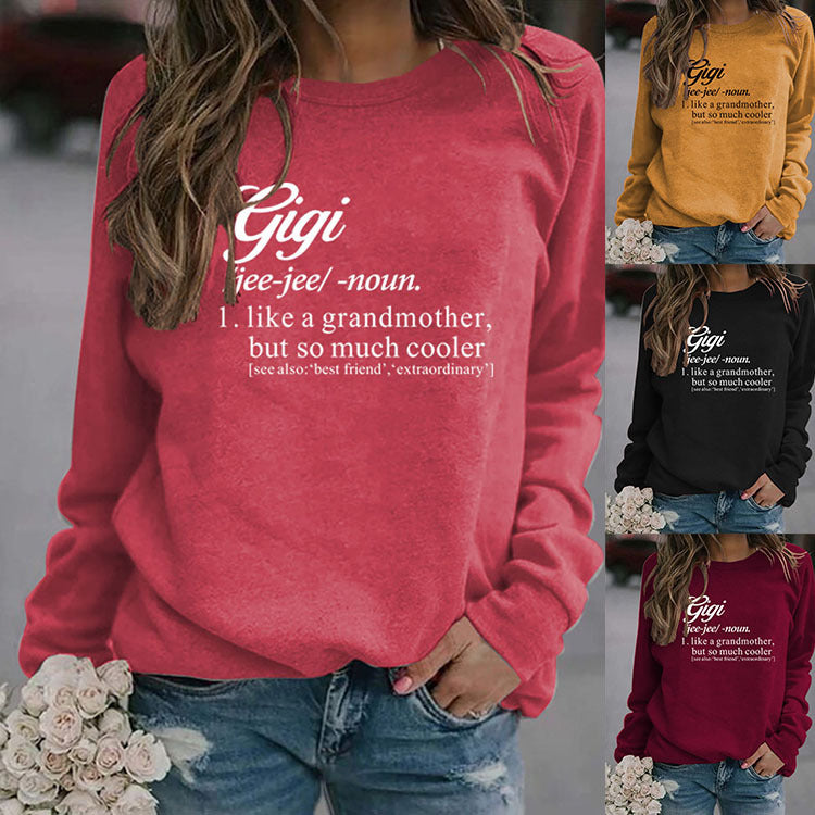 Plus Size Women's Long Sleeve Sweater with Round Neck