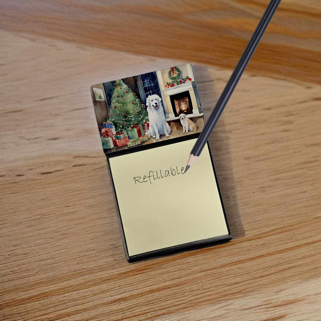 Kuvasz Cozy Christmas Sticky Note Holder
