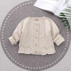 Girls' Cardigan Jacket for Spring and Autumn (1-3 Years)
