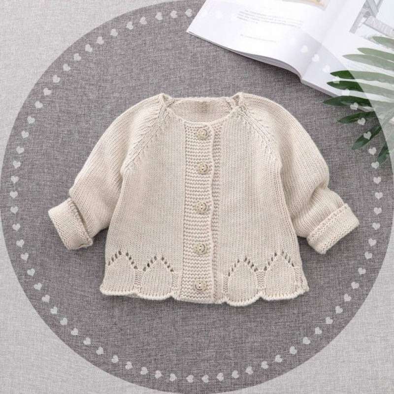 Girls' Cardigan Jacket for Spring and Autumn (1-3 Years)