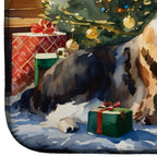 Saint Bernard Cozy Christmas Dish Drying Mat