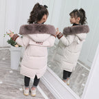 Solid Color Girls Down Padded Jacket