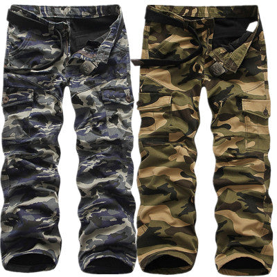 High-Quality Cotton Men's Cashmere Camouflage Pants