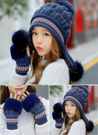 Cozy Fleece Ear Flap Beanie | Embroidered Cap