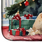 Poodle Cozy Christmas Dish Drying Mat