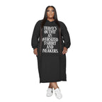 Printed Mid-Length Women's Hoodie Dress | Streetwear