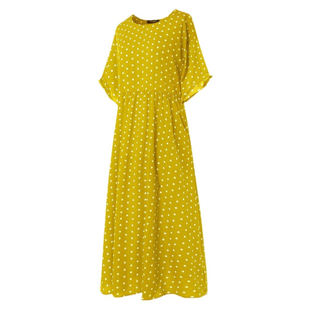 Polka Dot Long Dress for Women - Summer 2022 Collection