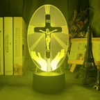 [Duplicate] [Archived] 3D Acrylic Christian Cross Night Light - USB Powered | Christian Home Decor