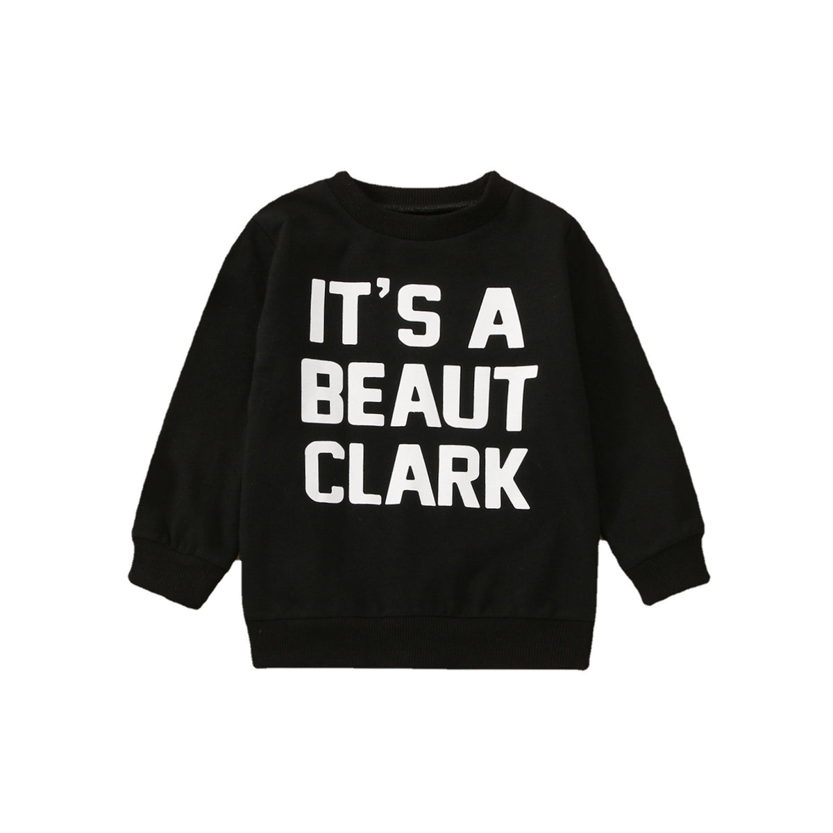 Boys Crewneck Sweatshirt Jacket with Letter Design | Streetwear