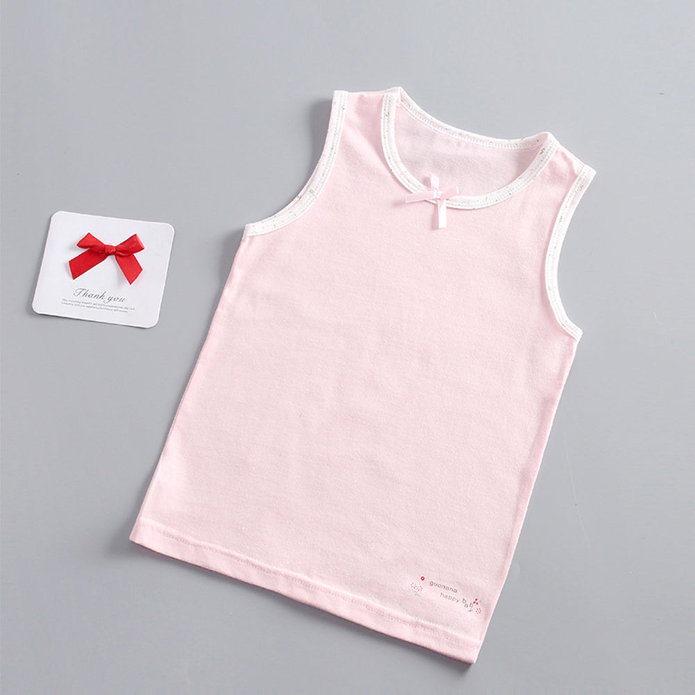Girls' Sleeveless Cotton Camisole Tank