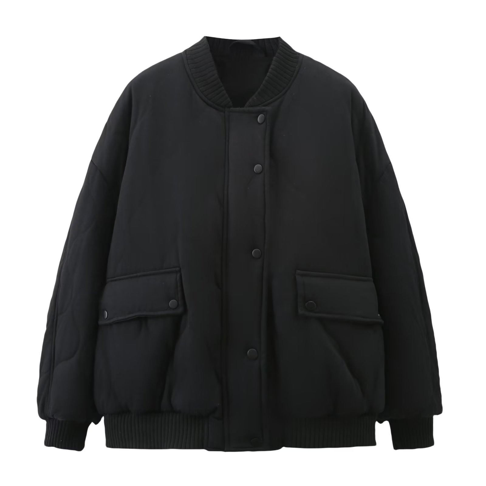 Women's Fashionable Casual All-match Loose Cotton-padded Jacket