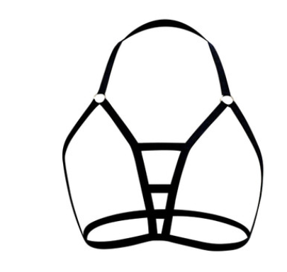 Gothic Body Harness Lingerie Outfit