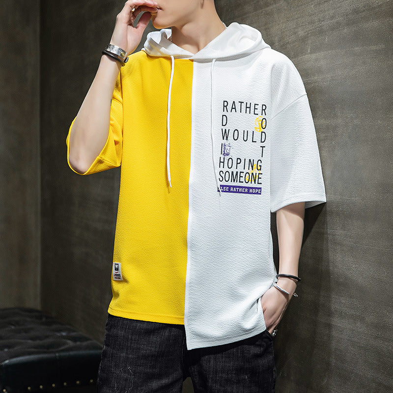 Men's Round Neck Hooded Sweater