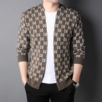 Men's Knitted Cardigan Coat for Autumn Season