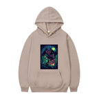 Men's Oversized Anime Monster Print Hoodie - Casual Pullover | Streetwear