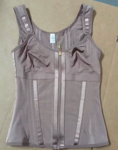Mesh Waist Slimming Three-Breasted Corset