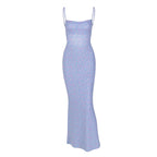 Women's Backless Floral Summer Dress - European Style