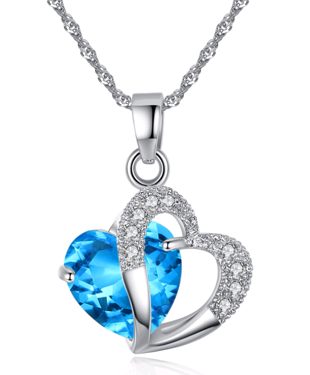 Amethyst Zirconia Necklace and Earring Set for Christmas