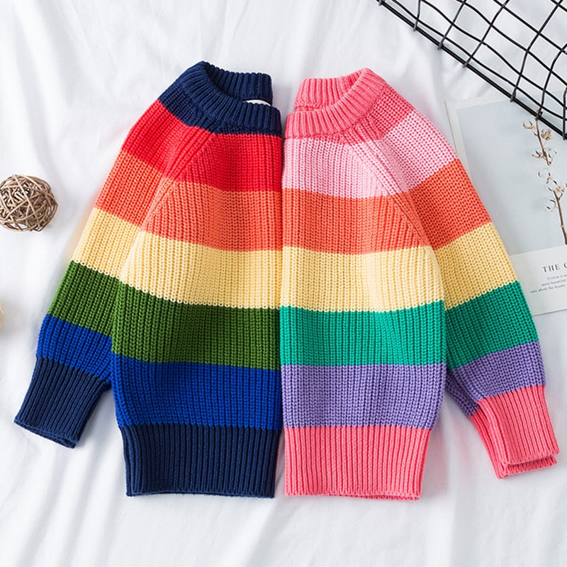 Rainbow Knitwear Sweater for Kids