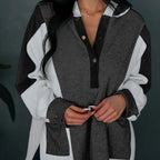Oversized Hooded Sweater in Colorful Leisure Style