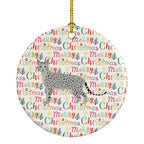 Egyptian Mau Cat Christmas Ceramic Ornament