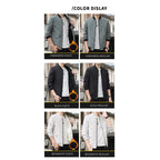 BROWON Men's Solid Color Bomber Jacket Casual Wear