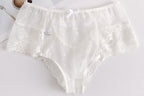 High-Waisted Polka Dot Lace Shaping Panties