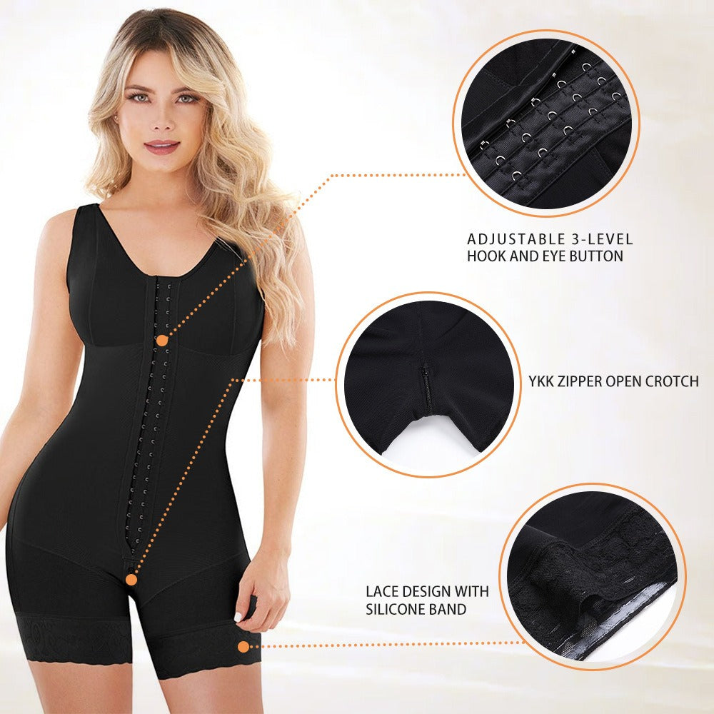 Corset One-piece Enhanced Zipper Bottom Crotch