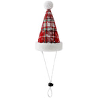 Christmas Pet Dog Collar Hat with Snowflake Bowtie