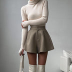 High-Waisted Vintage Wide-Leg Shorts for Women