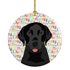Labrador Retriever Black #3 Christmas Ceramic Ornament