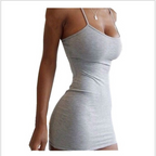 Solid Halter Bodycon Dress