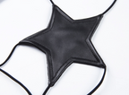 "Sexy Strappy Tank Top with Star Print Bra"