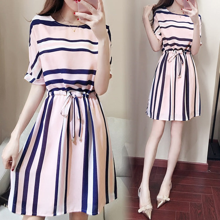 2019 Summer Women's Korean Style A-Line Dress