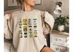 Loose Fit Round Neck Letter Sweater for Women