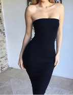 Sexy Strapless Bodycon Dress for Nightclubs