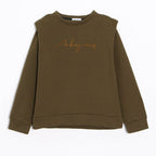 Loose Short Padded Shoulder Sweater for Women