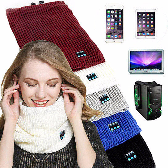 Bluetooth Beauty Reversible Infinity Scarf 2 In1 Fashion And Function