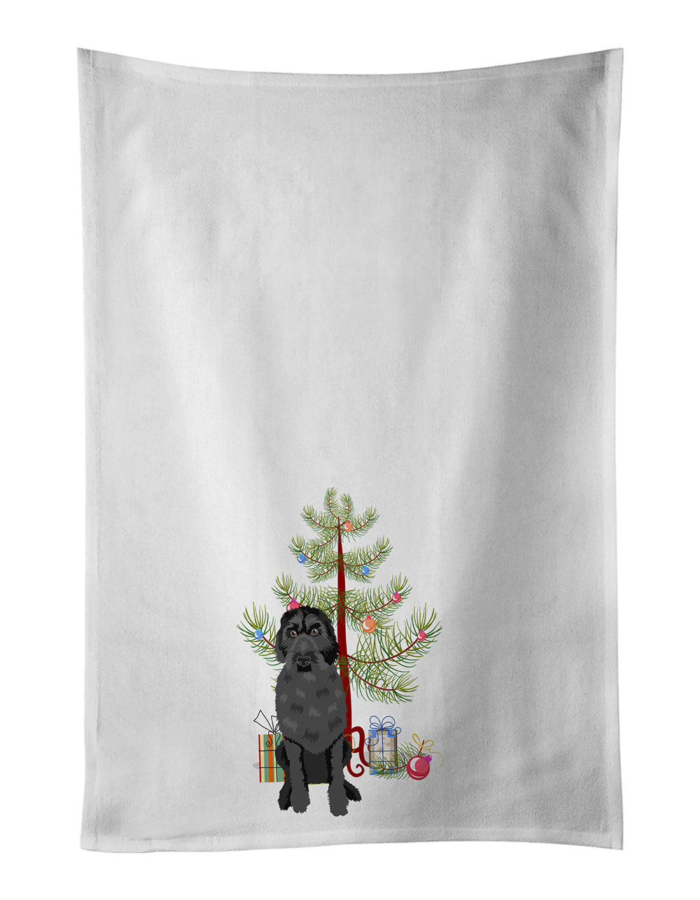 Doodle Black #3 Christmas Kitchen Towel Set of 2
