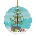 Raas Cat Christmas Ceramic Ornament