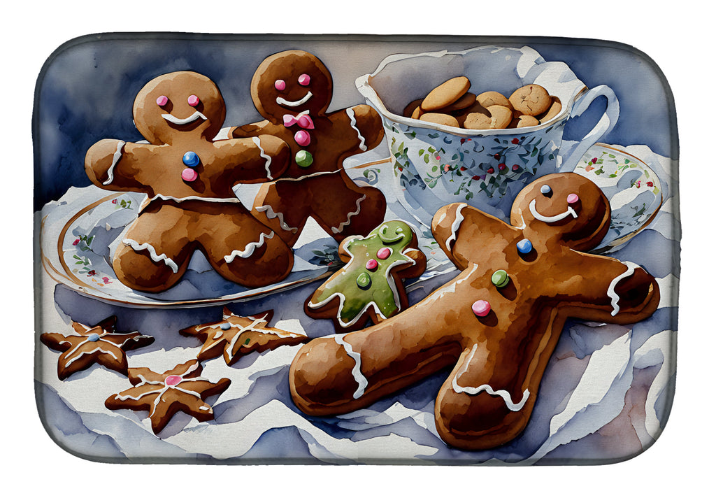 Christmas Gingerbread Dish Drying Mat