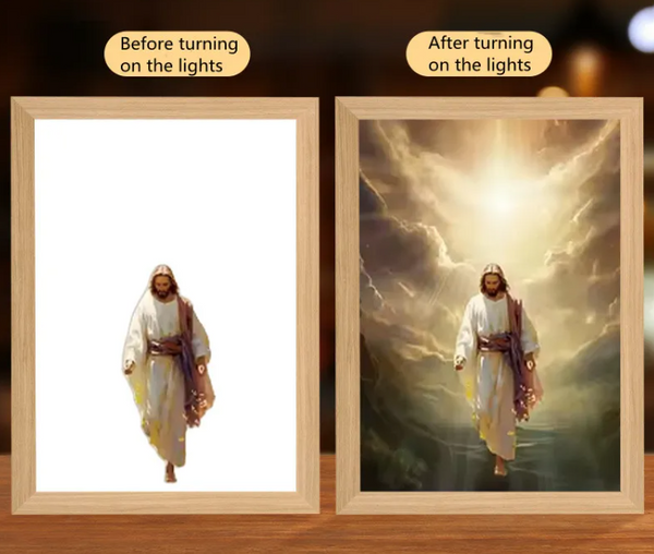 [Duplicate] Illuminated Jesus LED Art Decor | Christian Home Decor
