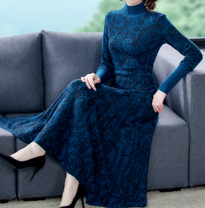 Carlota Wool Dress / Knitted Long Sleeve Dress (One Piece)